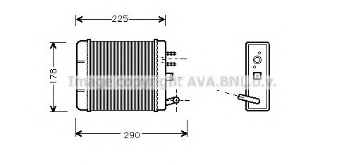 PRASCO FT6085 Heat Exchanger, interior heating
